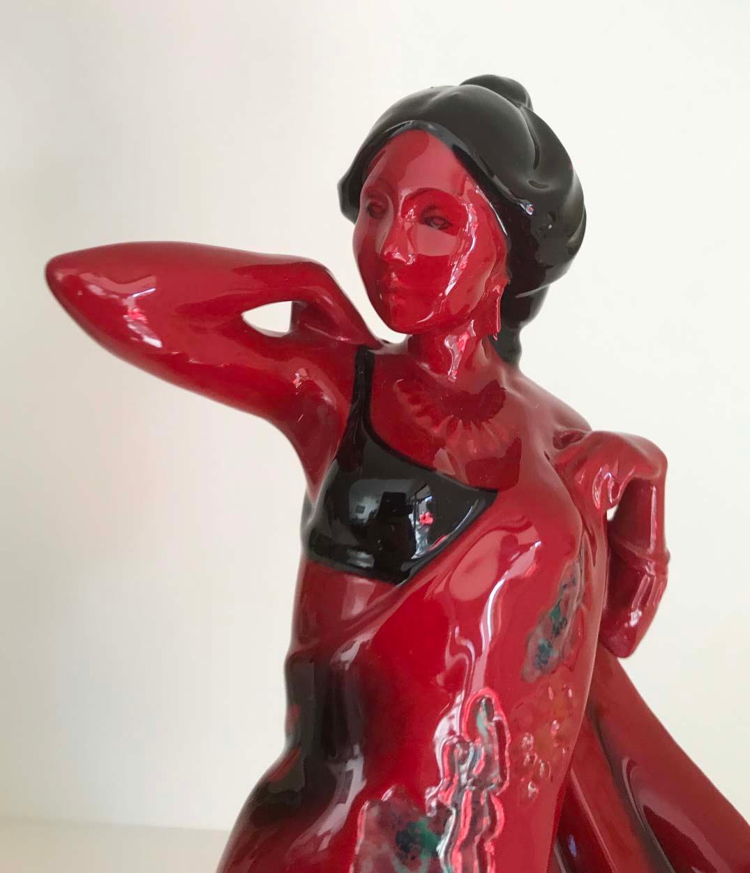 Figurine Royal Doulton Flambe Limited Edition, Eastern Grace, vers 1996 en vente 2