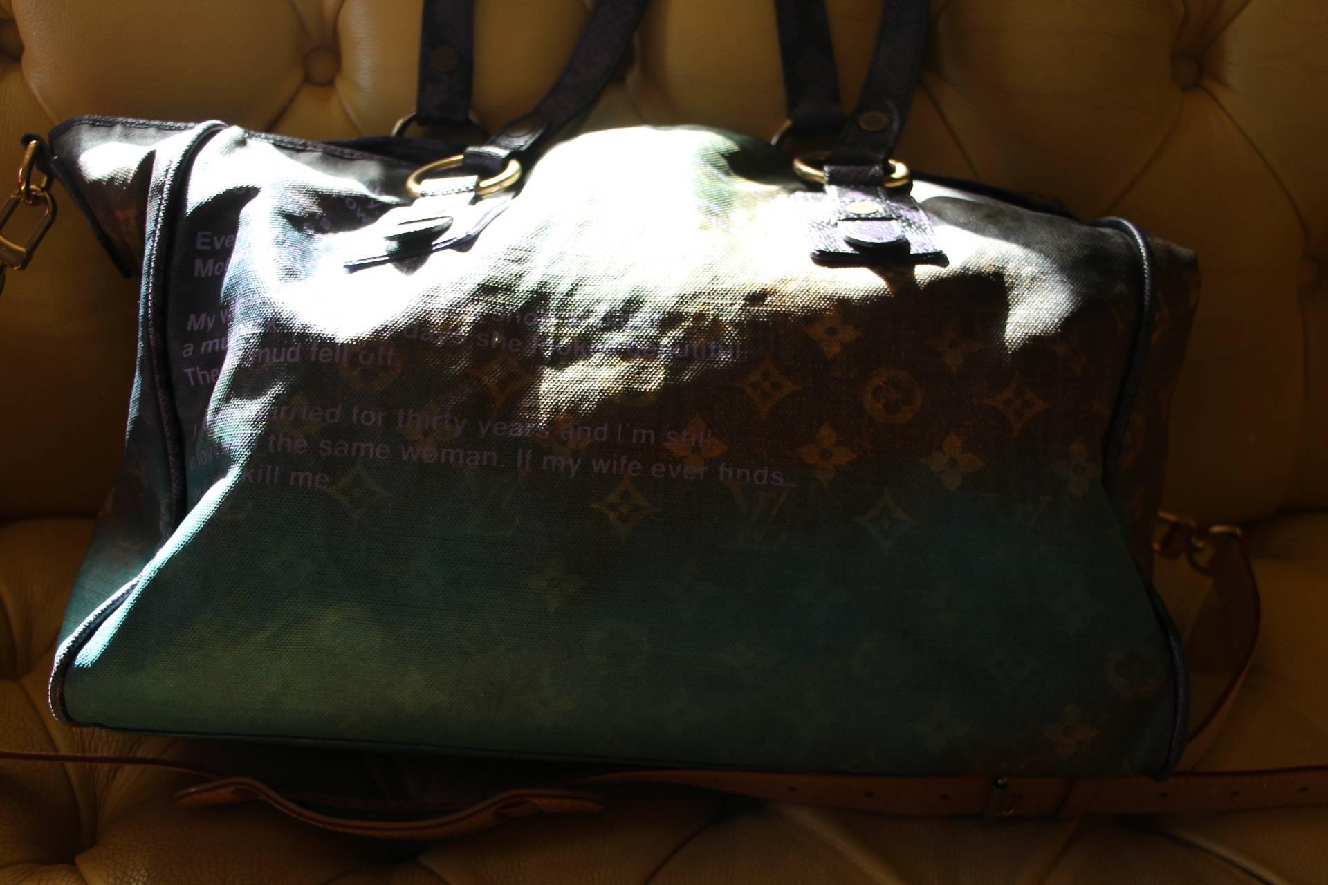 French Limited Edition Runway Louis Vuitton Monogram Joke Heartbreak Bag