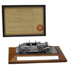 Limited Edition scale Sterling silver model of a Duesenberg SJ Torpedo Phaeton