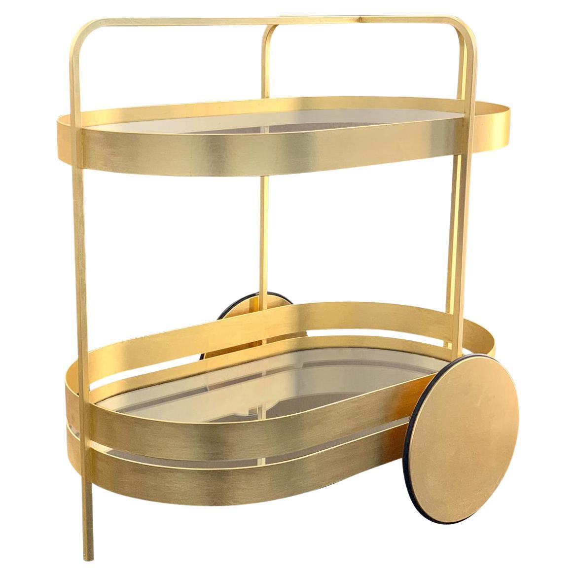 Limited Edition Schonbuch Gold Grace Trolley by Sebastian Herkner For Sale