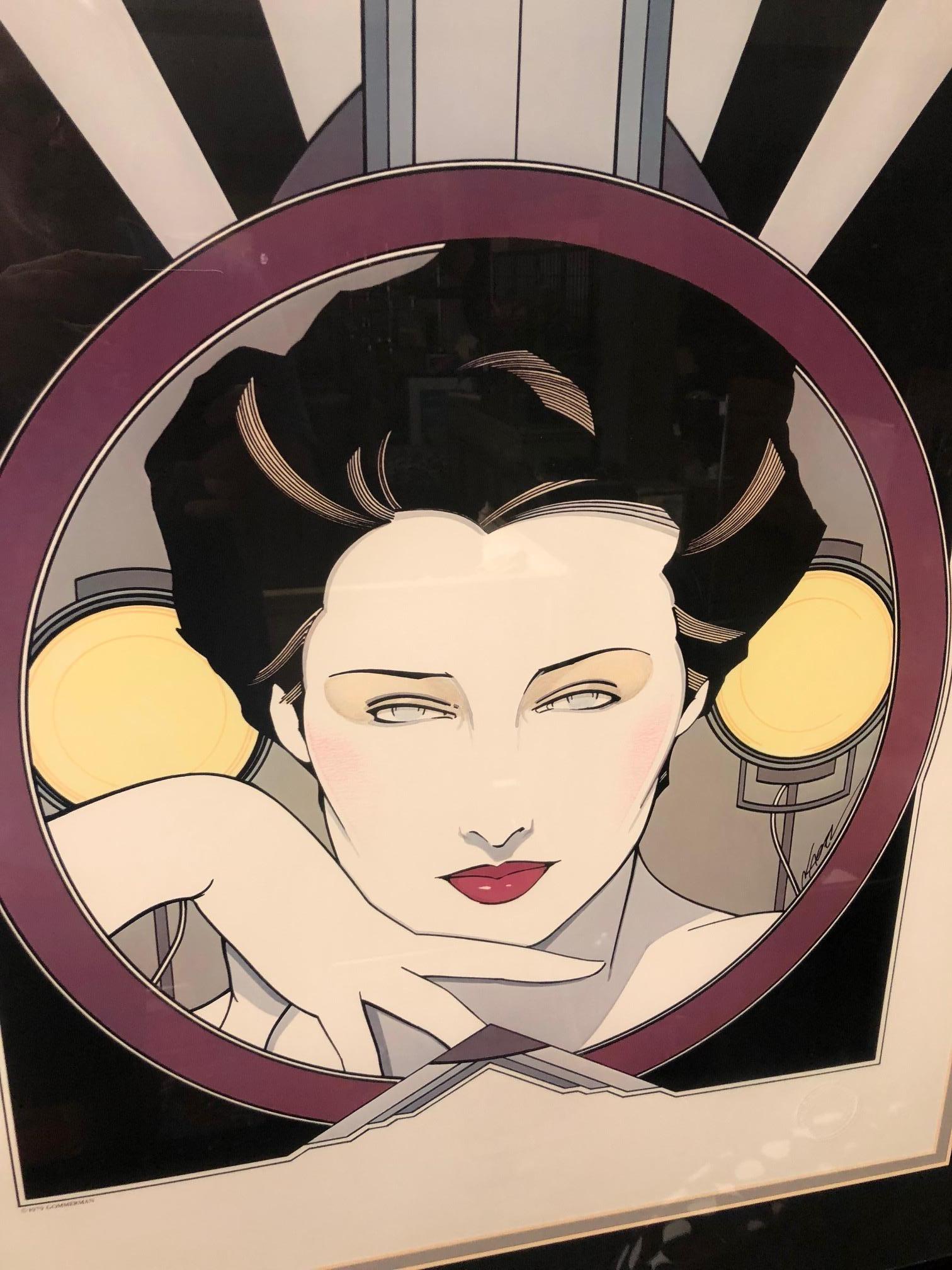 Modern Limited Edition Serigraph by Patrick Nagel