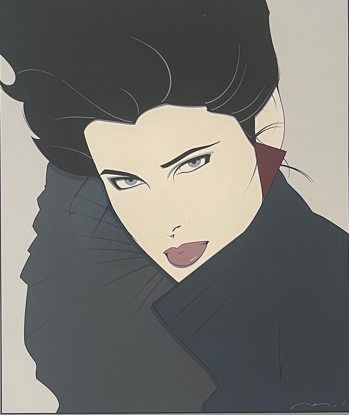 Américain Sérigraphie en édition limitée « Gallery in the Courtyard » de Patrick Nagel en vente