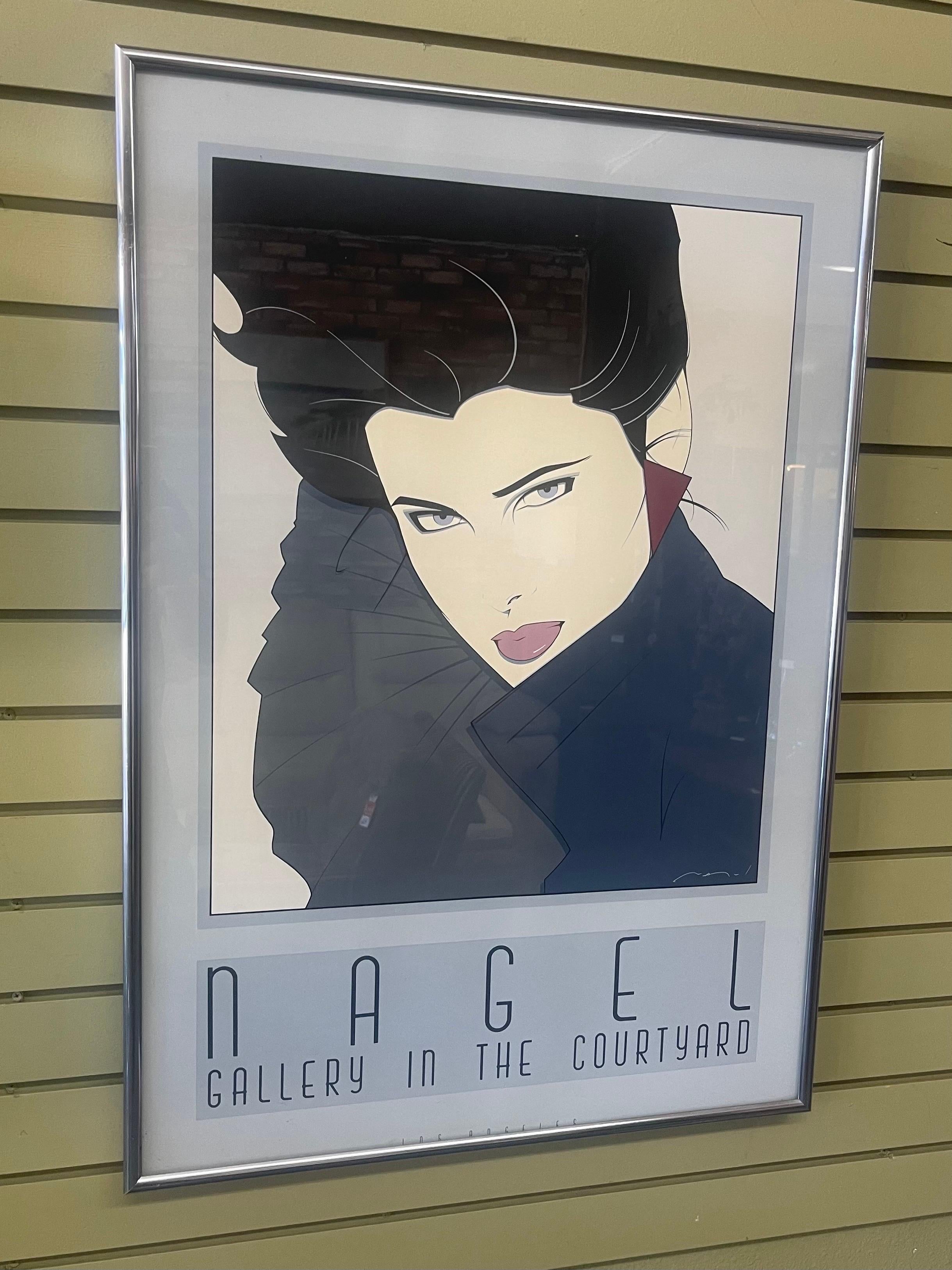 20ième siècle Sérigraphie en édition limitée « Gallery in the Courtyard » de Patrick Nagel en vente