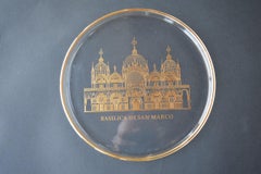 Limited Edition Set of Eight Orrefors Gilt Overlay Collector Plates, 1970s