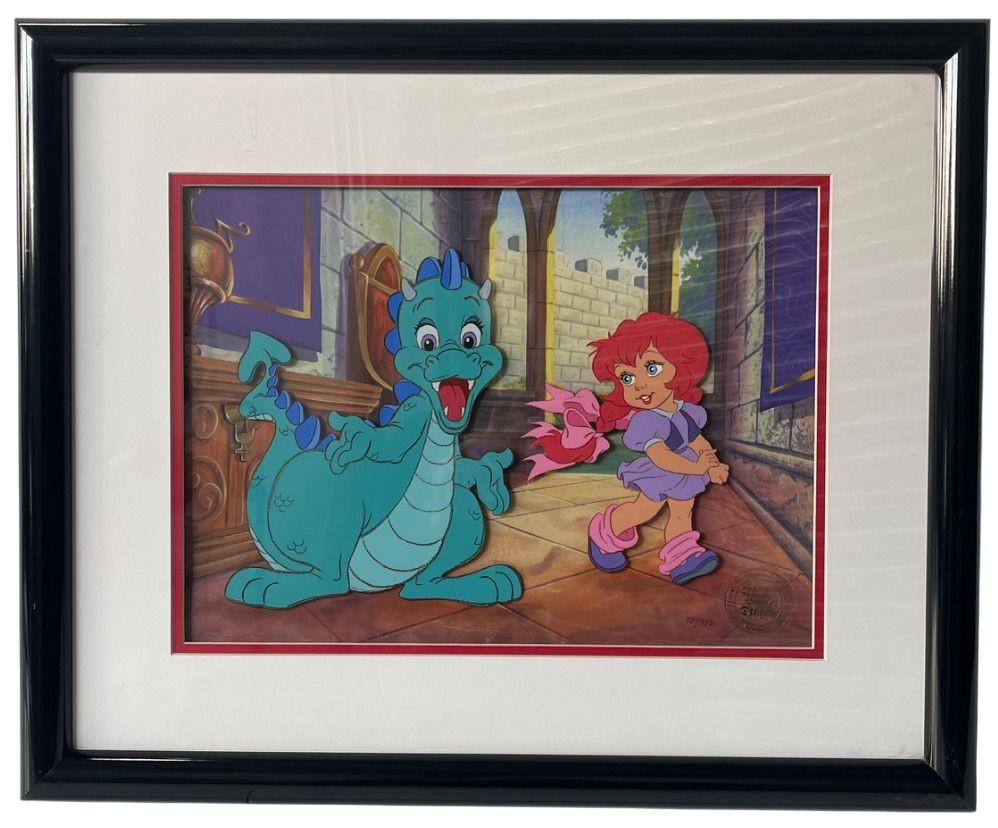 Set aus sechs handbemalten Kunstwerken in limitierter Auflage „The Tale of Tillie's Dragon“ (amerikanisch) im Angebot