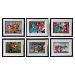 Limited Edition Set of Six Hand Painted Artwork "The Tale of Tillie's Dragon"