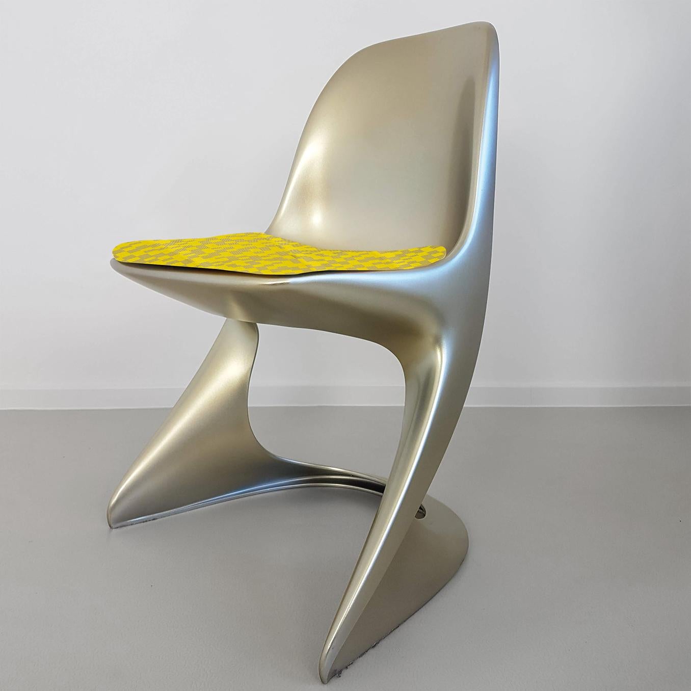 Limited Edition, Set of Six Metallic Ostergaard Space Age Chairs, 1970 In Excellent Condition For Sale In Rijssen, NL