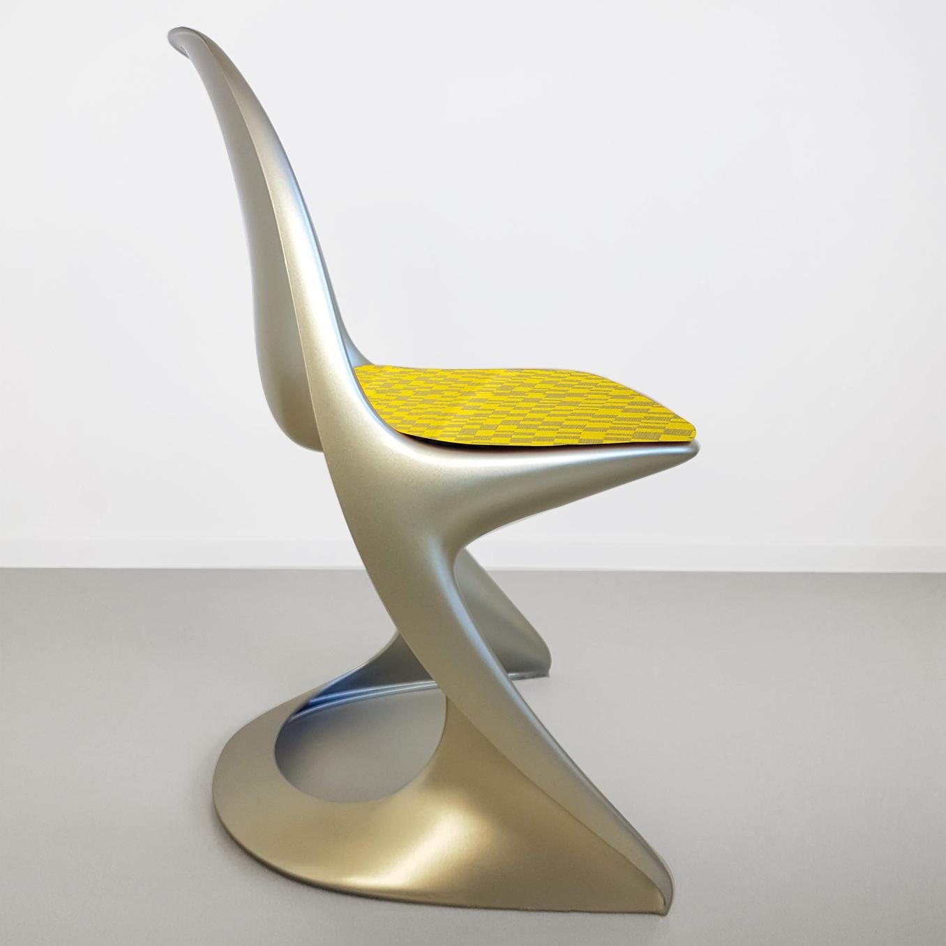 Late 20th Century Limited Edition, Set of Six Metallic Ostergaard Space Age Chairs, 1970 For Sale
