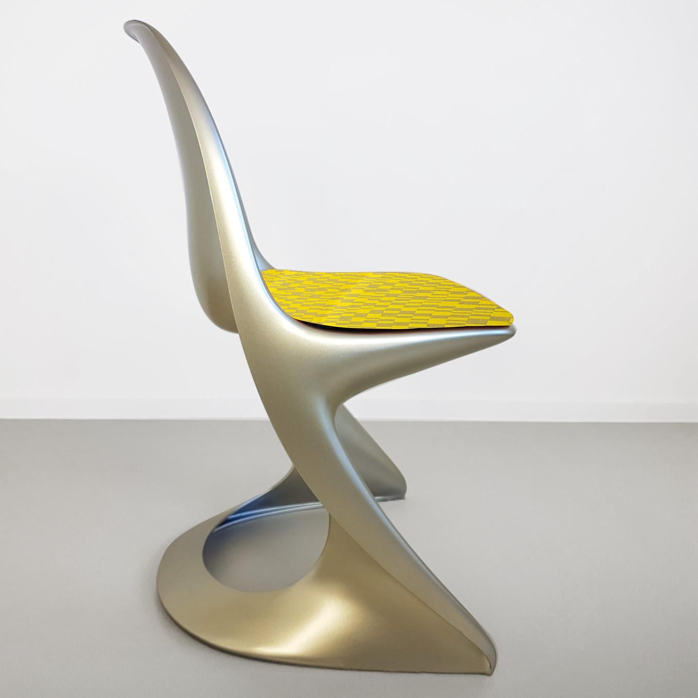 Polyester Limited Edition, Set of Six Metallic Ostergaard Space Age Chairs, 1970 For Sale