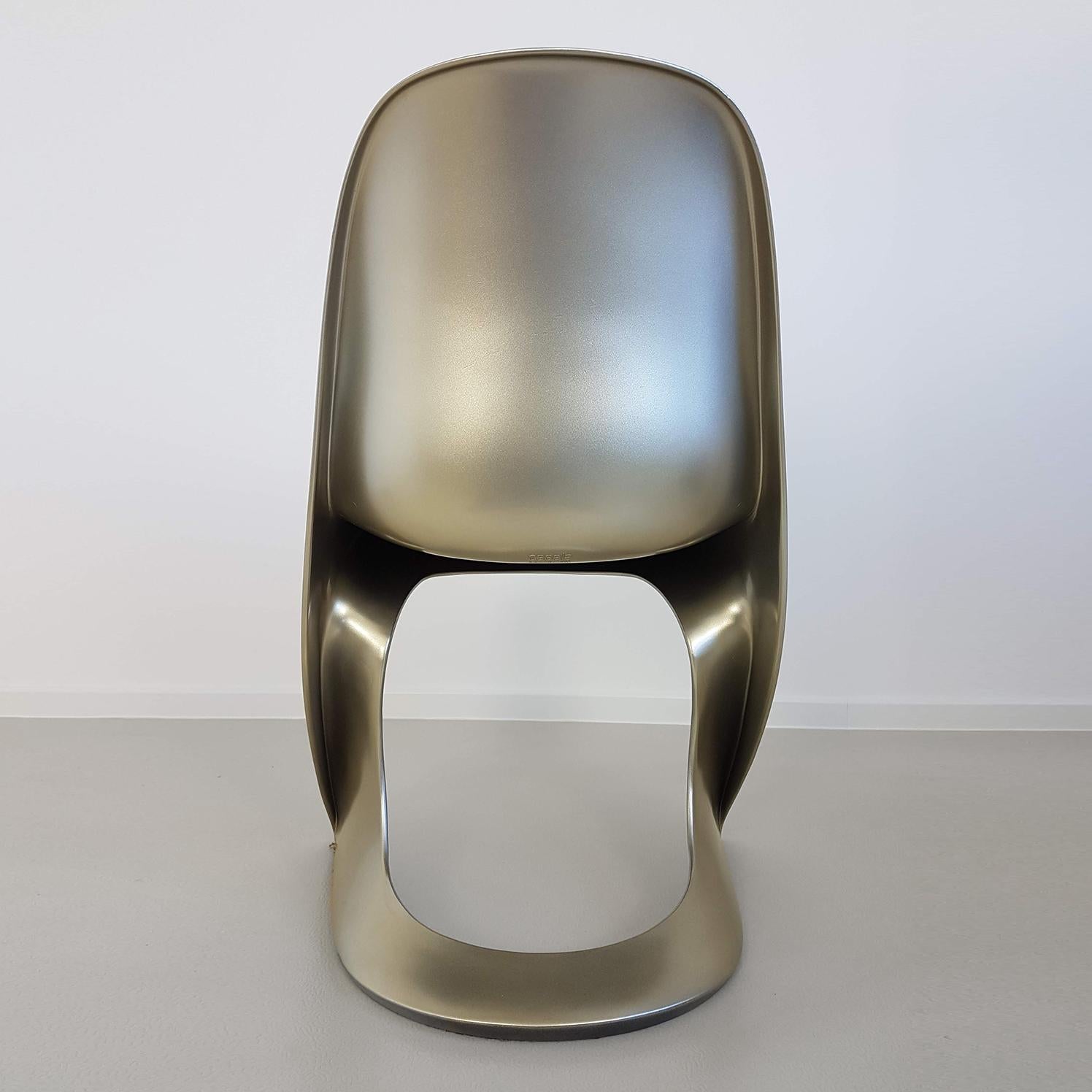 Limited Edition, Set of Six Metallic Ostergaard Space Age Chairs, 1970 For Sale 1