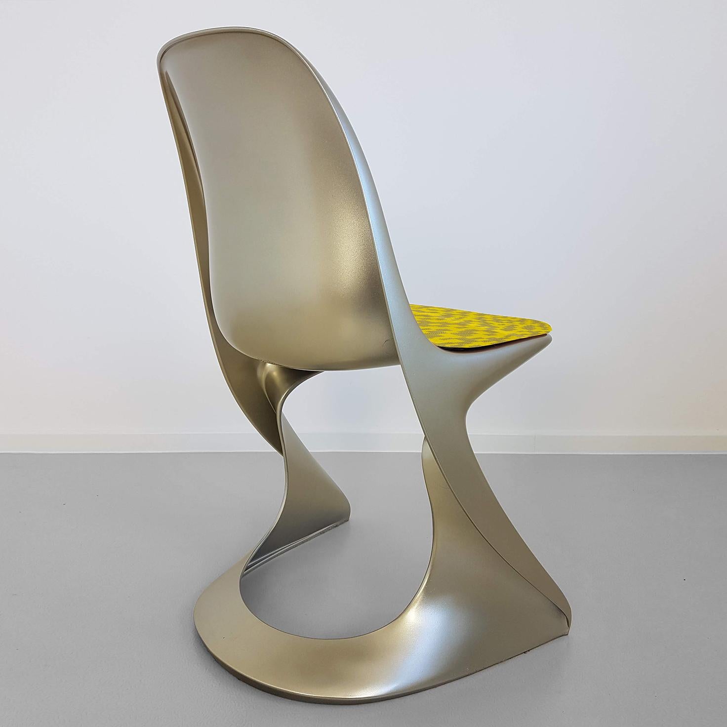 Limited Edition, Set of Six Metallic Ostergaard Space Age Chairs, 1970 For Sale 1