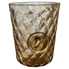 Juego de dos vasos de cristal de Murano soplado a mano de Vistosi, en edición limitada