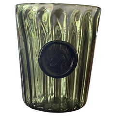 Juego de dos vasos de cristal de Murano soplado a mano de Vistosi, en edición limitada