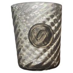 Juego de dos vasos de cristal de Murano soplado a mano de Vistosi, en edición limitada