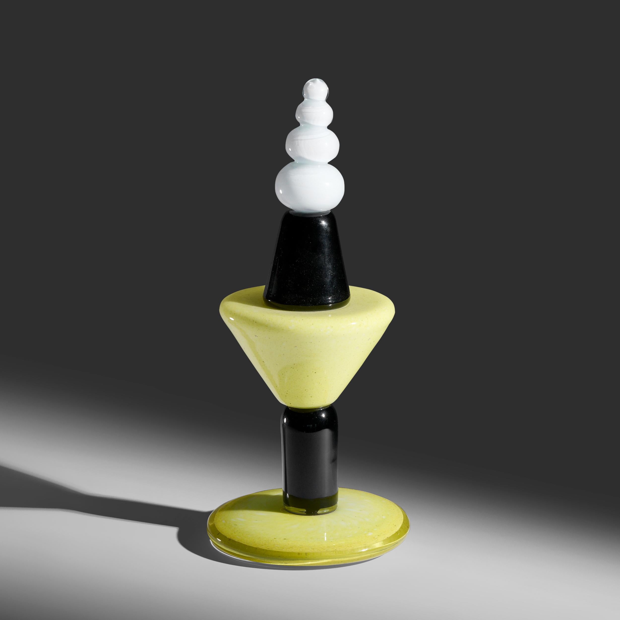 Sculpture / Vase en verre en édition limitée signé et daté par Peter Shire, vers 1990 en vente 4