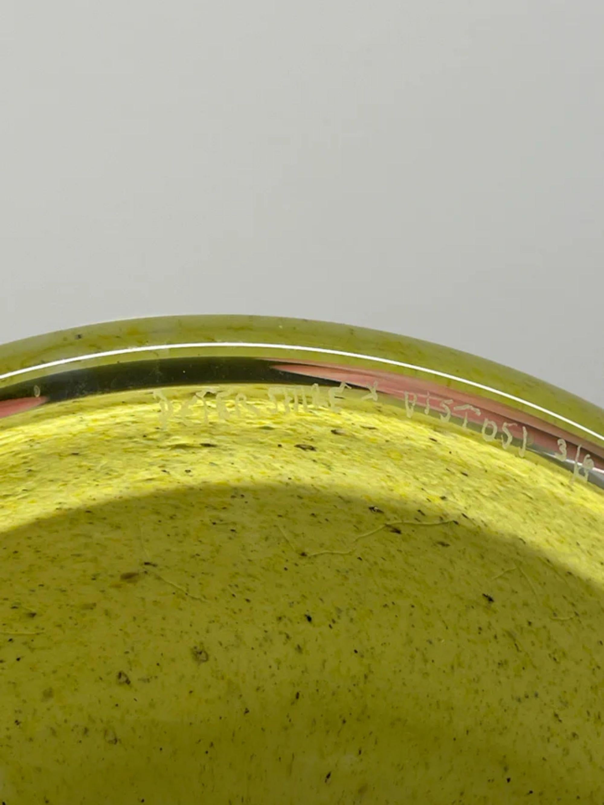 XX secolo Scultura e vaso in vetro di Peter Shire in edizione limitata, firmata e datata, circa 1990 in vendita