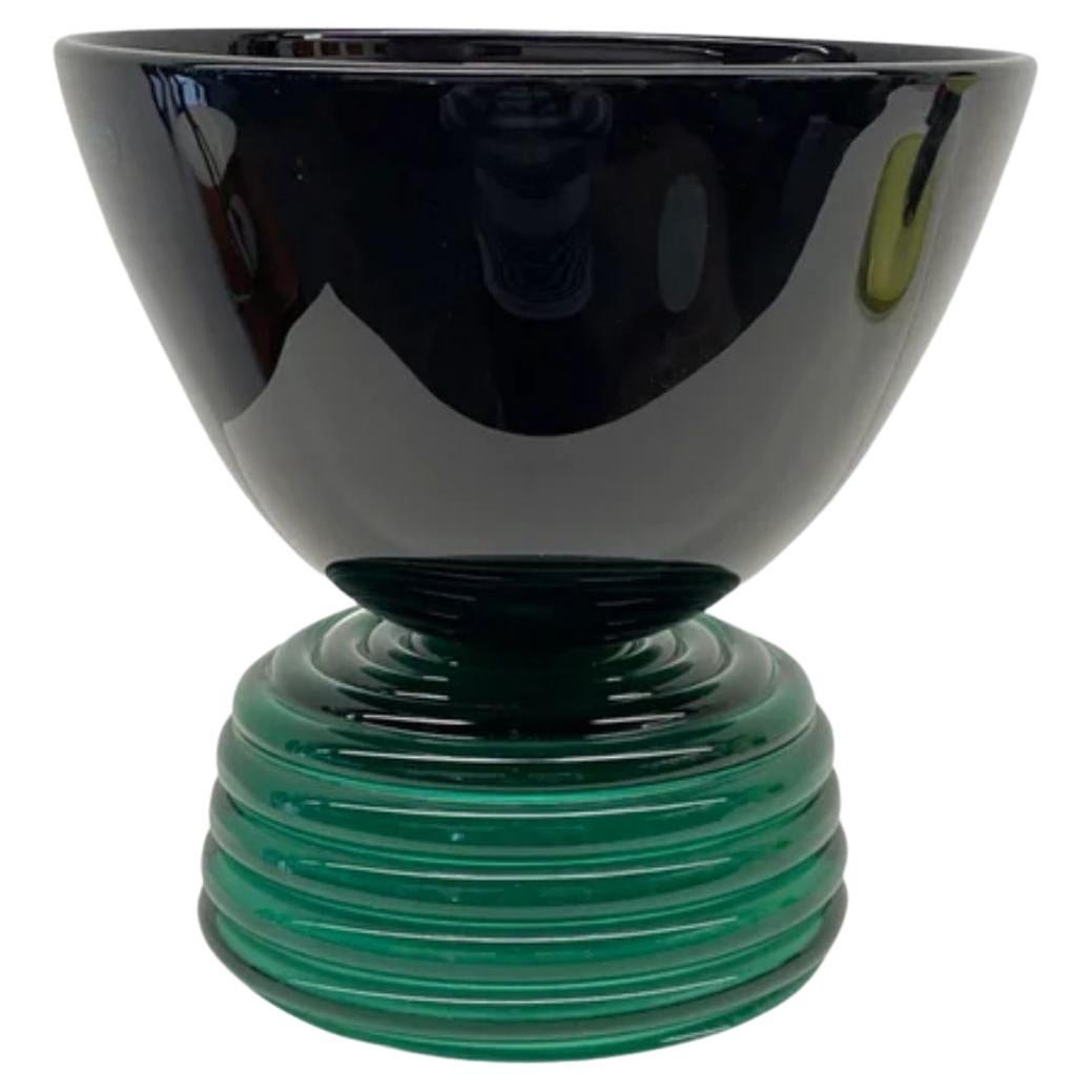 Sculpture / Vase en verre en édition limitée signé et daté par Peter Shire, vers 1990 en vente