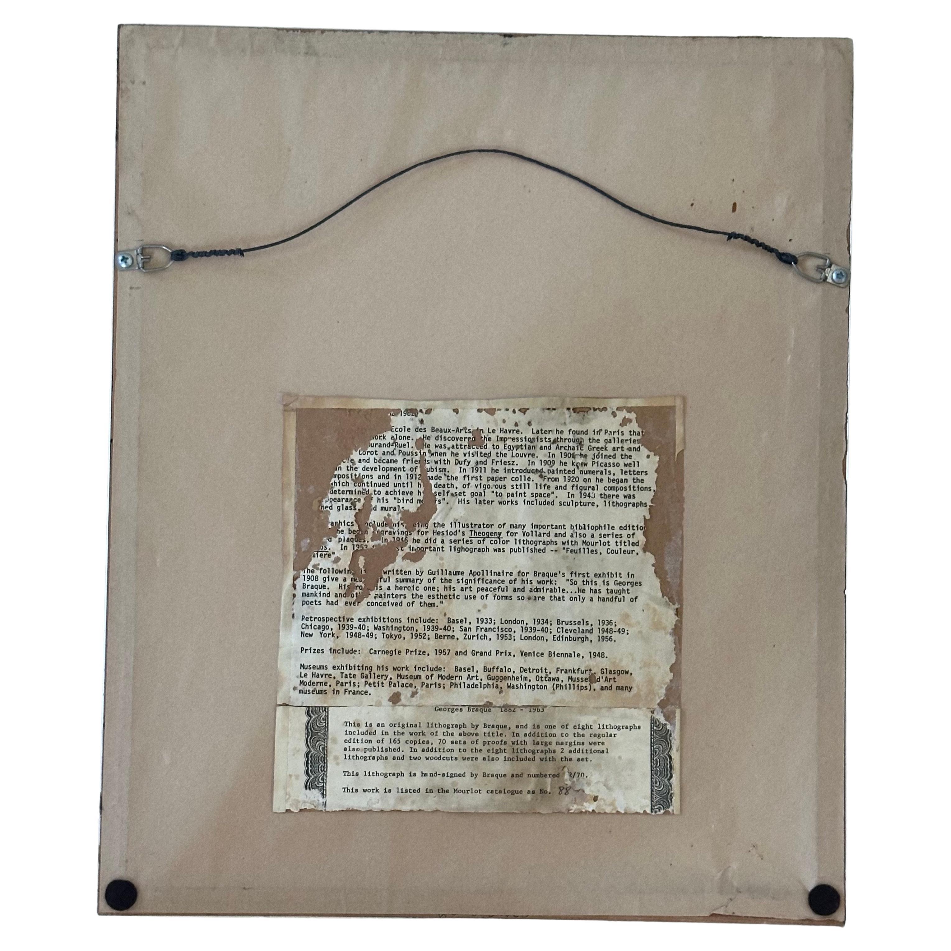 French Limited Edition Signed Lithograph Entitled 