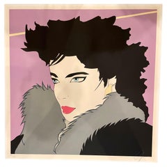 Limited Edition Signed & Numbered Serigraph in the style of Patrick Nagel