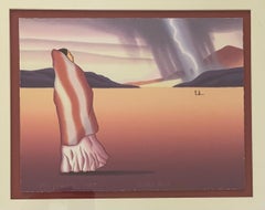 Litografia firmata in edizione limitata con prova di stampa "Chuska Storm" di C. R. Gorman