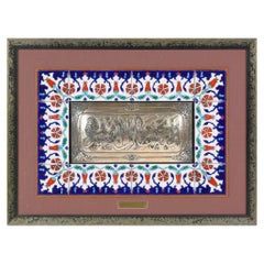 Targa calligrafica argentata in edizione limitata di Mahmud Celaleddin Efendi