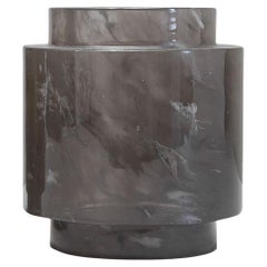 Limited Edition Small Mocha Rock Crystal Candle Votive by Gilles Caffier 