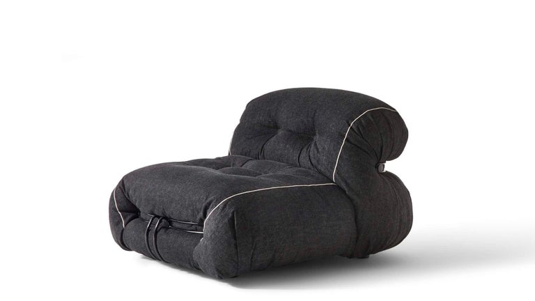 Limited Edition Soriana Denim Armchair by Afra & Tobia for Cassina, Italy - 2022 For Sale 2