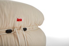 Fauteuil Soriana en denim en édition limitée par Afra & Tobia Scarpa pour Cassina