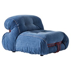 Limited Edition Soriana Denim Armchair by Afra & Tobia Scarpa for Cassina
