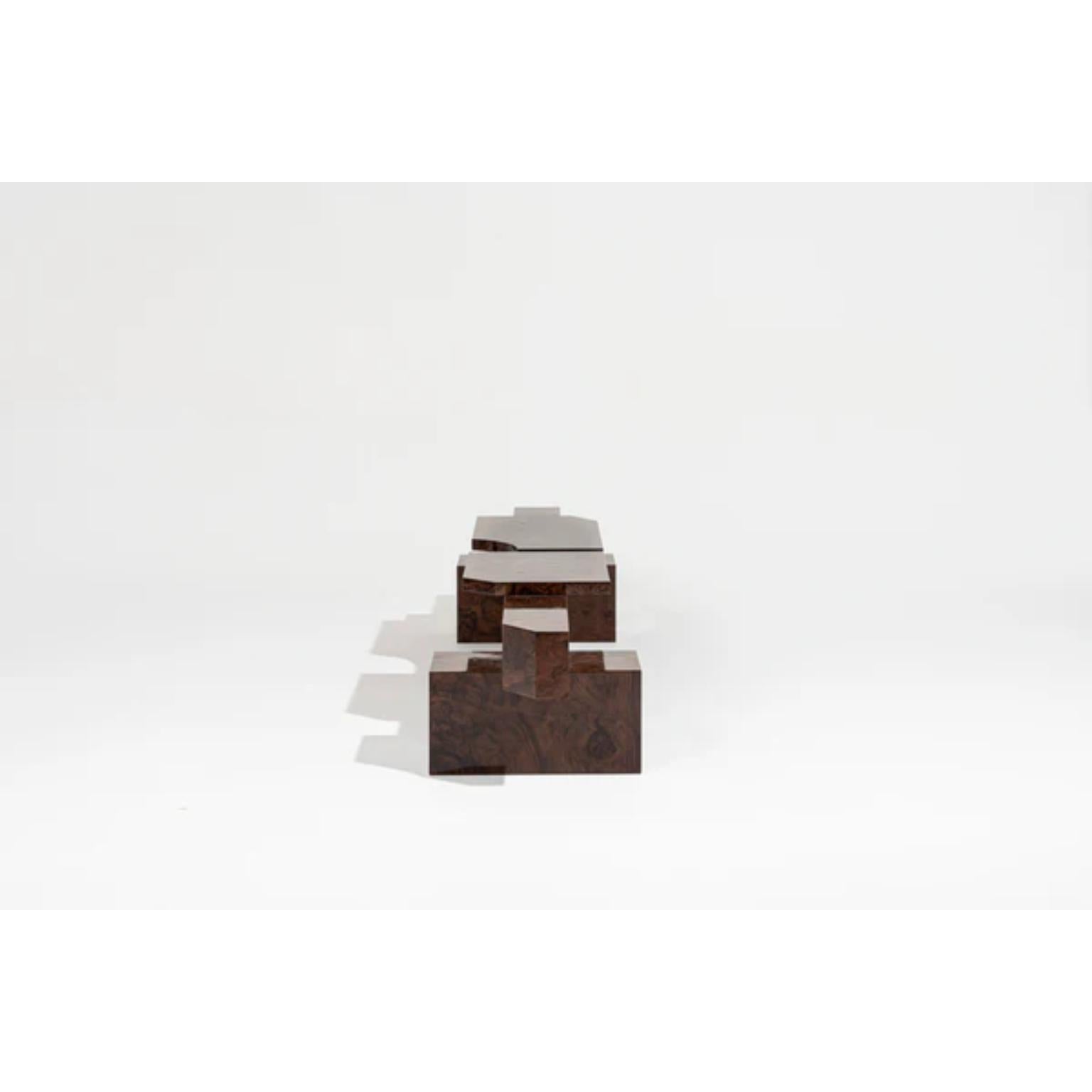 Banc SSB01W édition limitée en MDF avec placage en ronce de noyer par sashaxsasha en vente 5