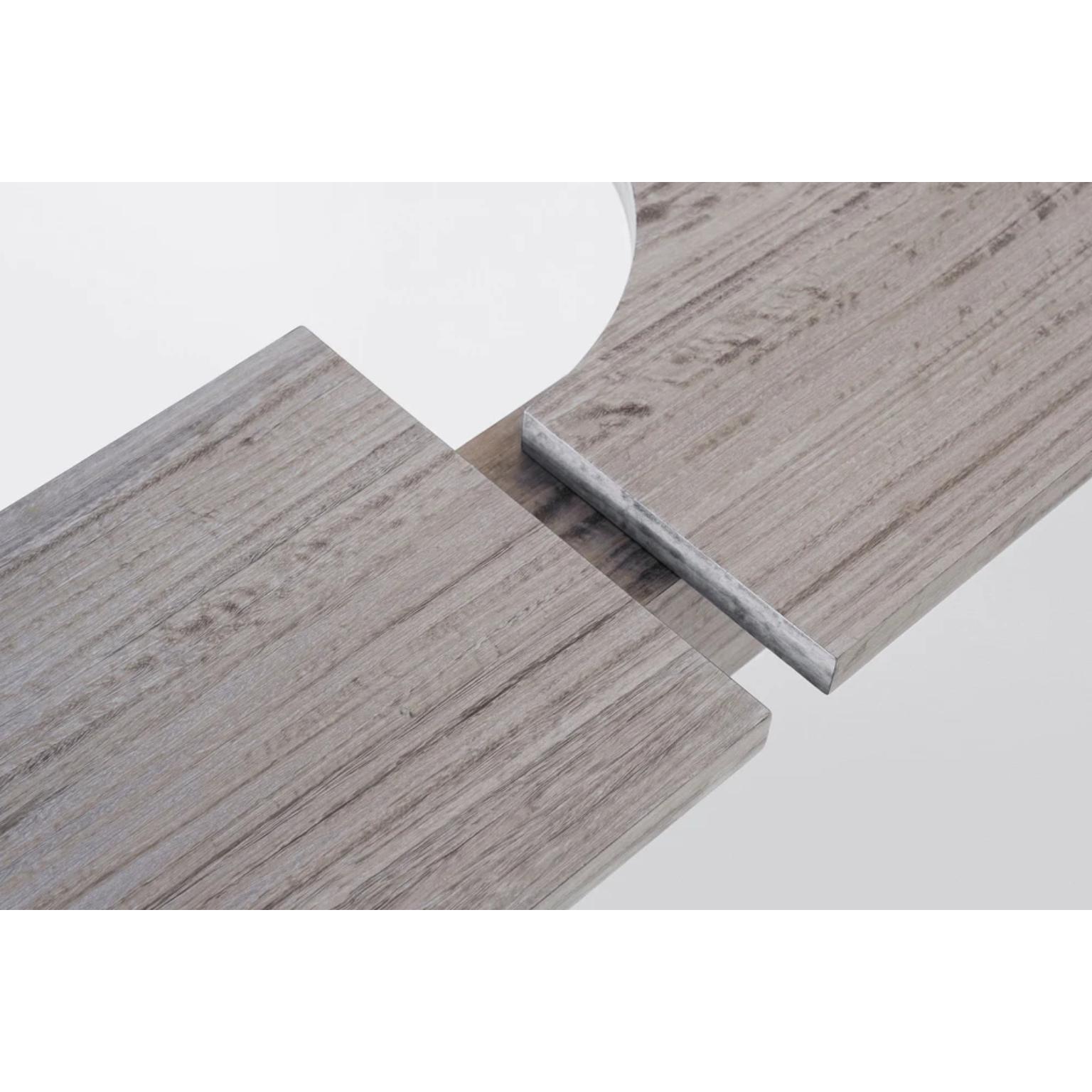 Postmoderne Banc SSB01W édition limitée en MDF avec placage d'eucalyptus gris par sashaxsasha en vente