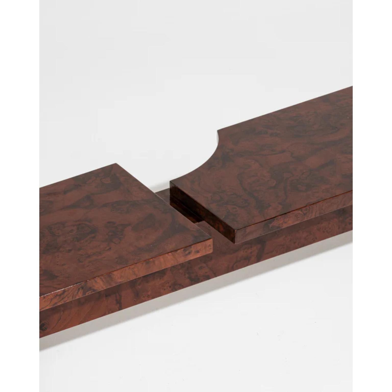 Placage Banc SSB01W édition limitée en MDF avec placage en ronce de noyer par sashaxsasha en vente