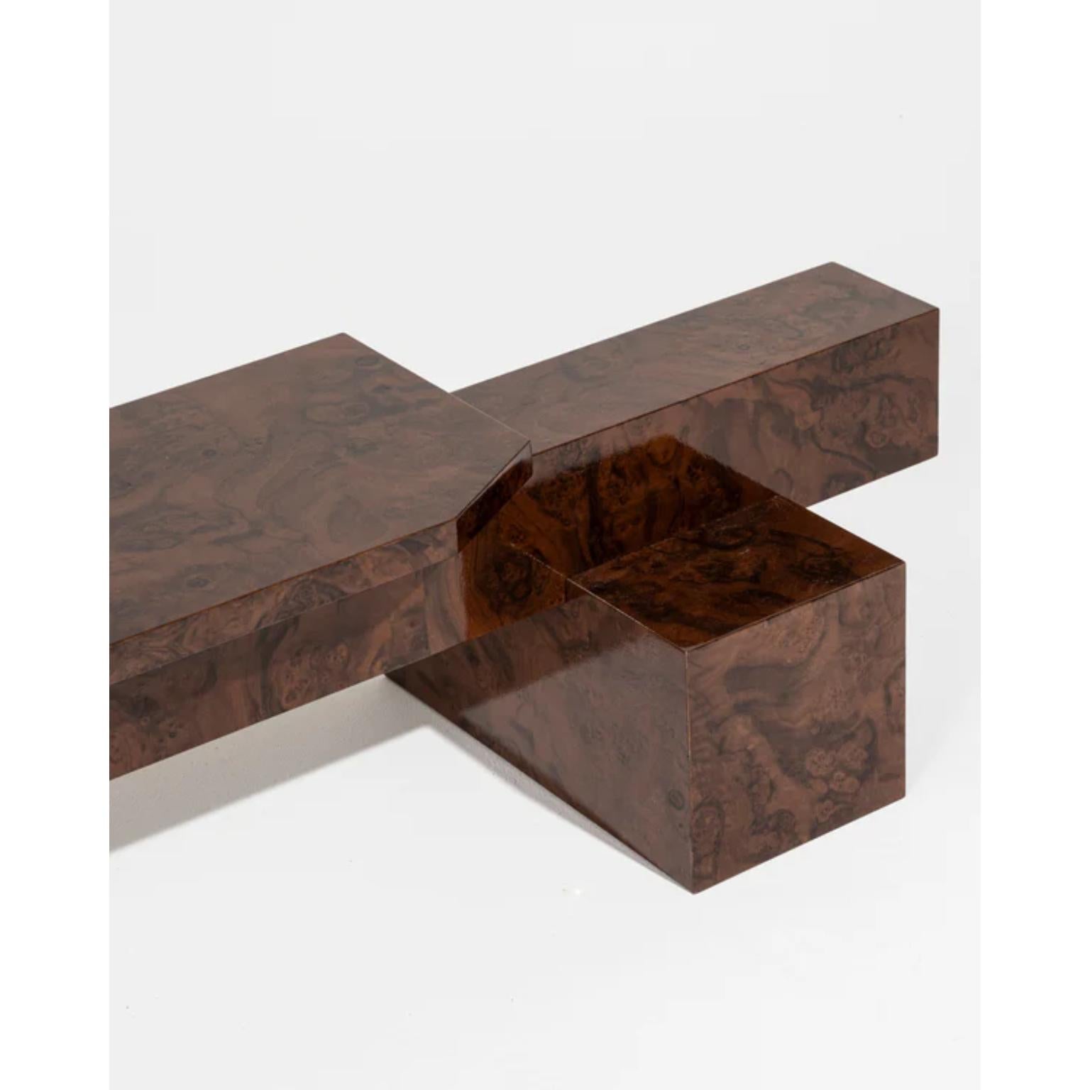 Banc SSB01W édition limitée en MDF avec placage en ronce de noyer par sashaxsasha Neuf - En vente à Geneve, CH