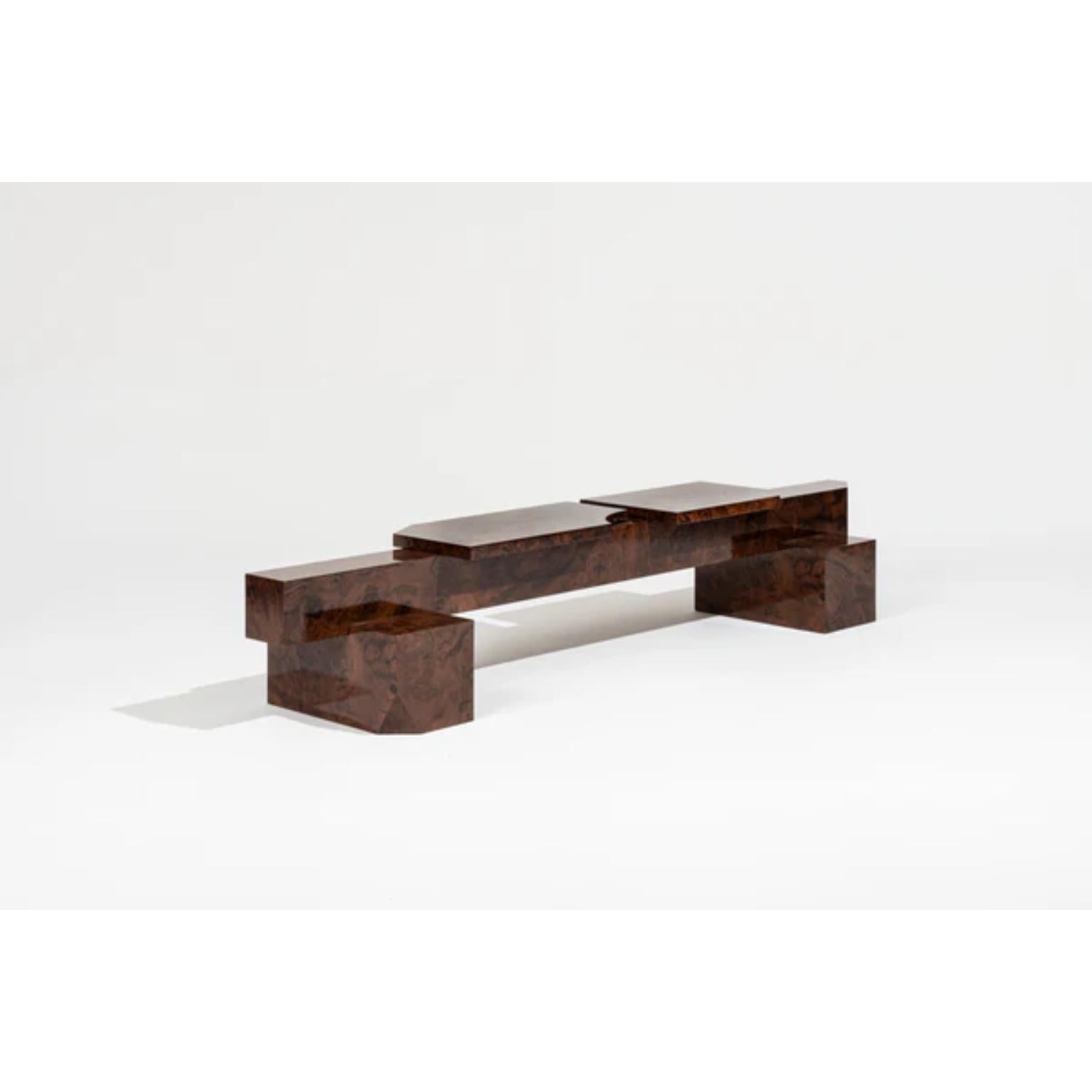 Autre Banc SSB01W édition limitée en MDF avec placage en ronce de noyer par sashaxsasha en vente