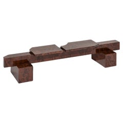 Banc SSB01W édition limitée en MDF avec placage en ronce de noyer par sashaxsasha