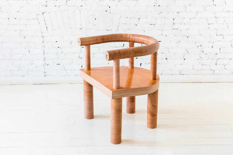 Limited Edition Stacked Leather Chair by Fort Standard For Sale 5