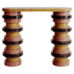 Limited Edition, Stacked Silhouette Marble Sun Console By Esther Knopfler