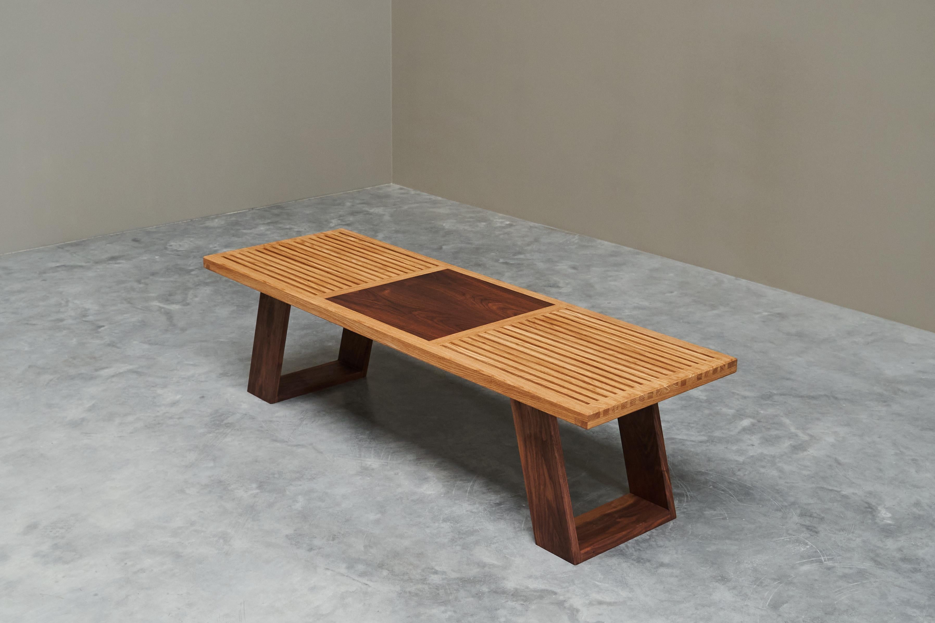 Table and Bench in Solid Oak and Walnut by Dutch Wood Artist ‘1337 Furniture’

This wonderful piece was handcrafted by Dutch wood artist Bouke Meeuwis, also known as ‘1337 Furniture’. 
 
The warm honey like color of the solid oak nicely combines