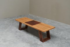 Limited Edition Table or Bench in Solid Oak and Walnut by '1337 Furniture'