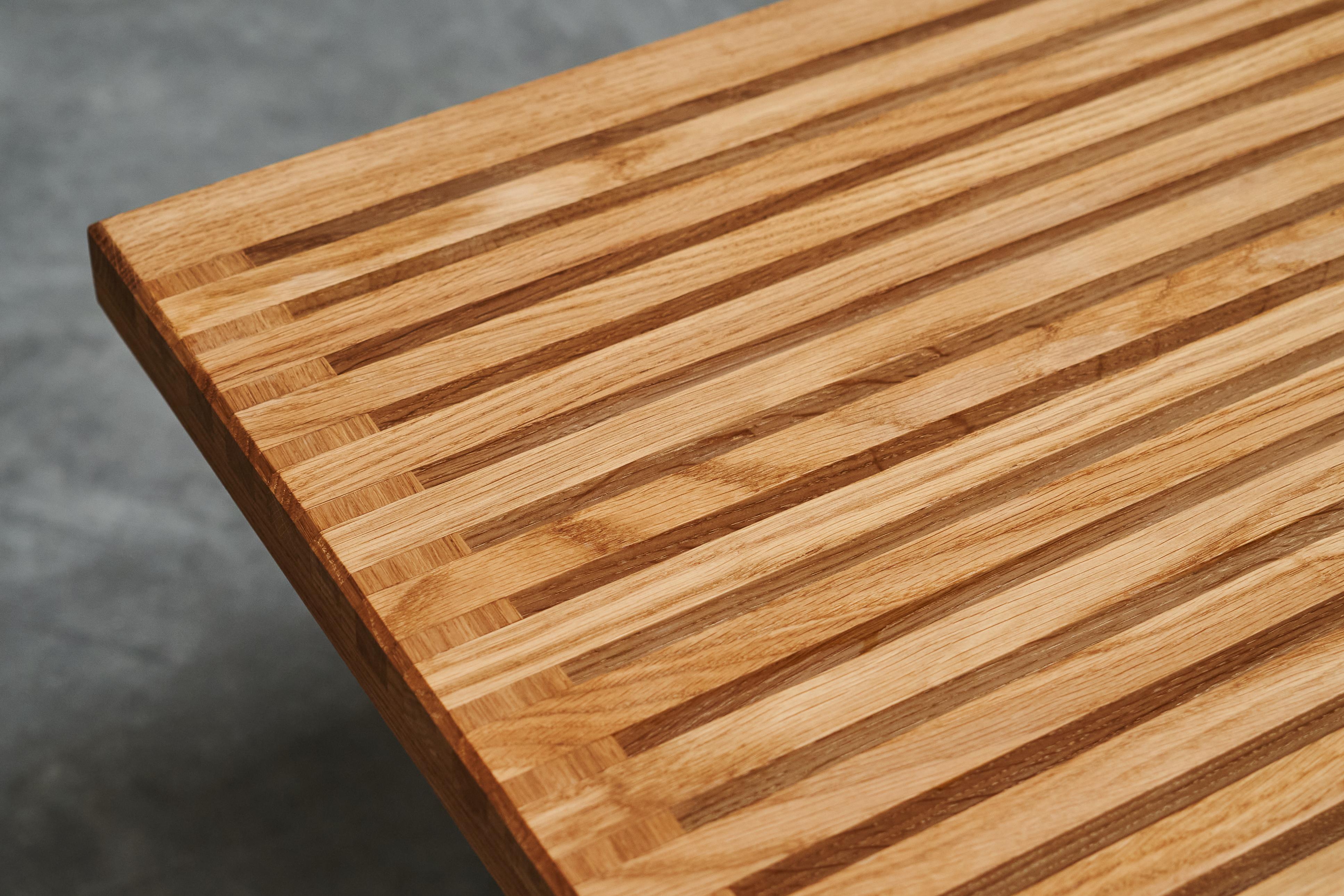 Contemporary Limited Edition Table or Bench in Solid Oak and Walnut by '1337 Furniture' For Sale