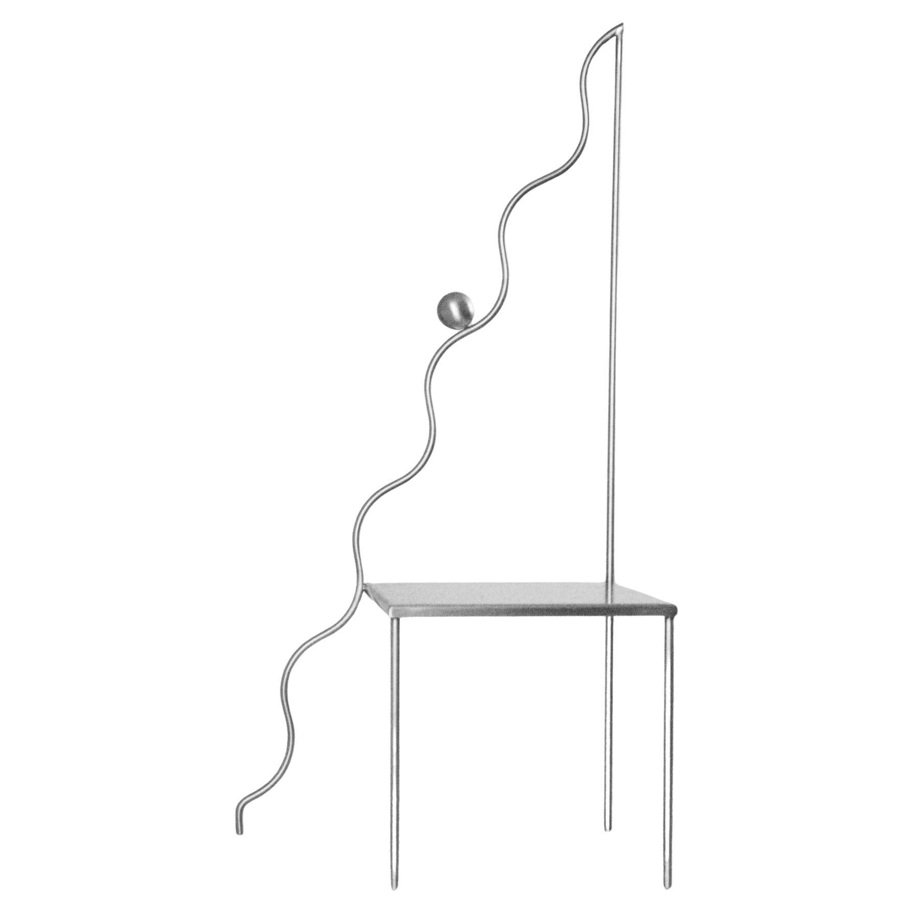 Limited Edition The Descending Chair in Inox