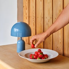 Limited Edition Tom Dixon 'Bell' Baby Blue Portable Table Lamp