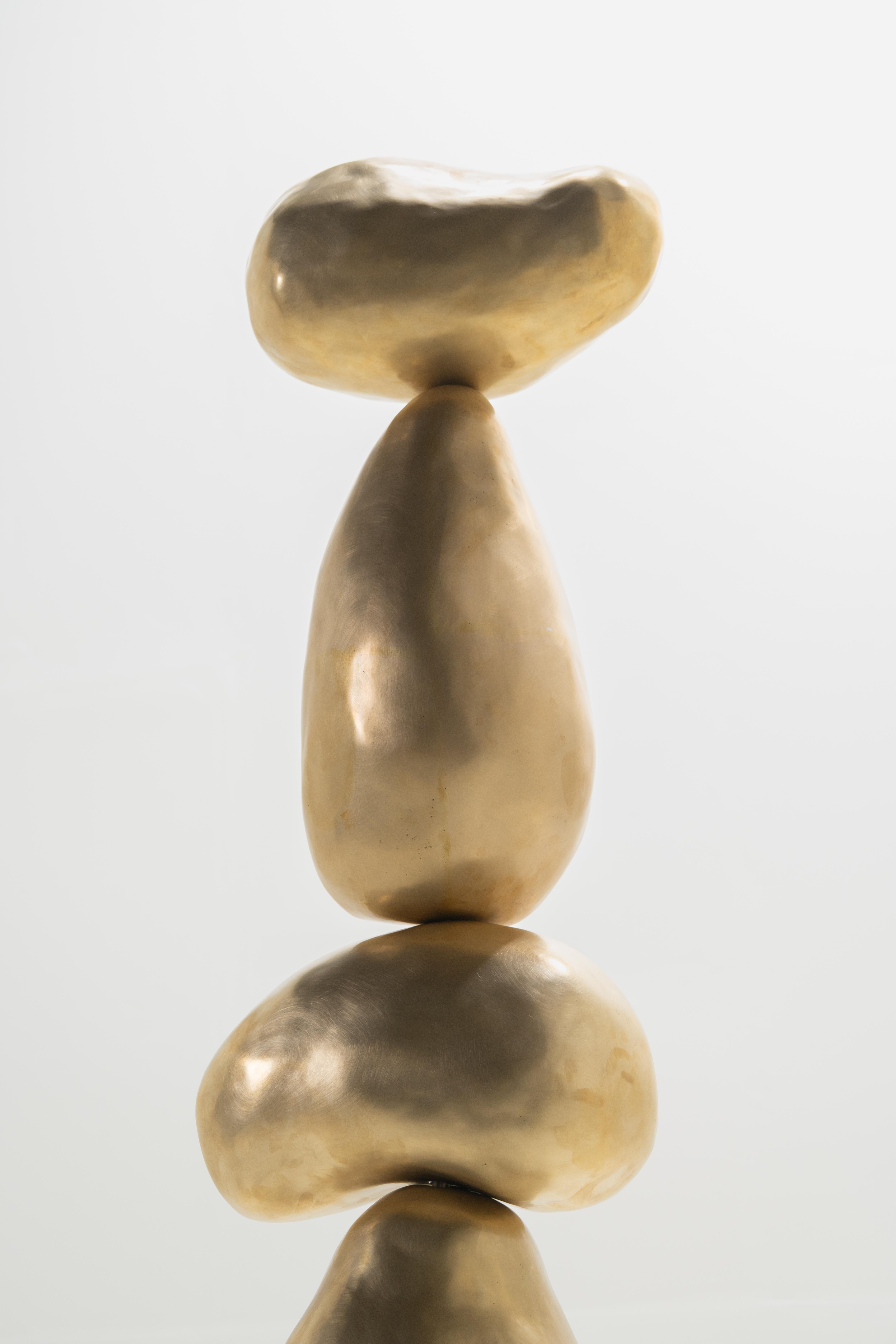 Contemporary Limited Edition Totem Pole made in Pure Brass For Sale