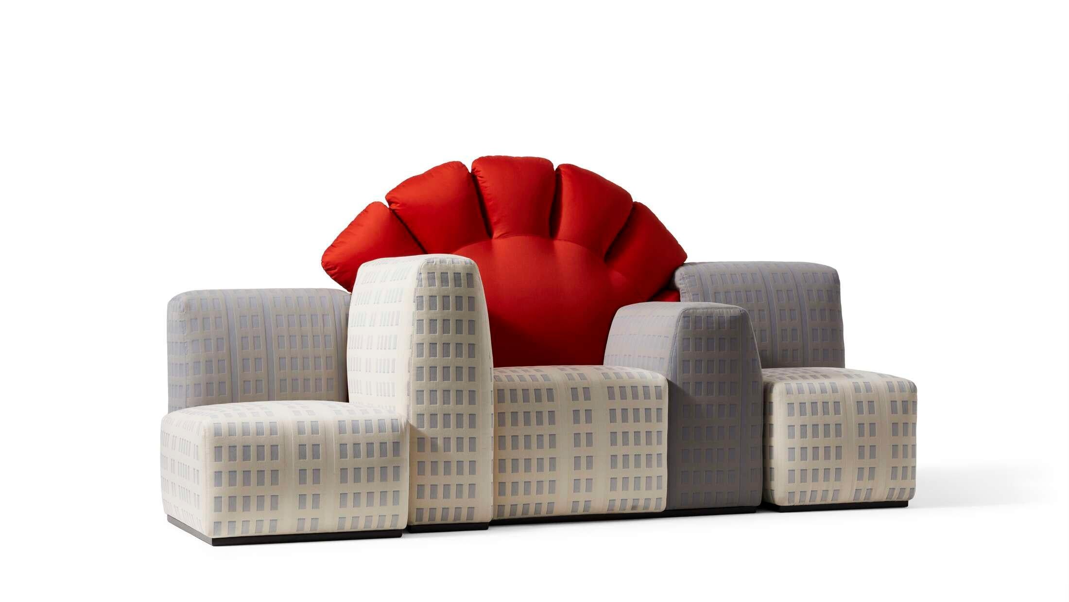 Mid-Century Modern Tramonto A New York Sofa édition limitée de Gaetano Pesce pour Cassina en vente
