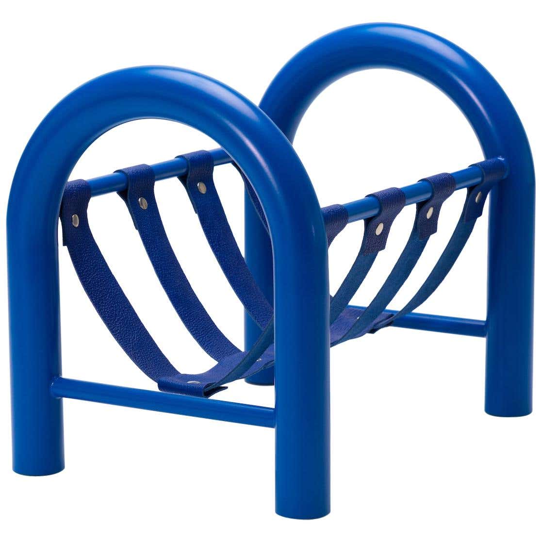 Limited Edition Tubular Magazine Rack by Another Human, Blue at 1stDibs ...