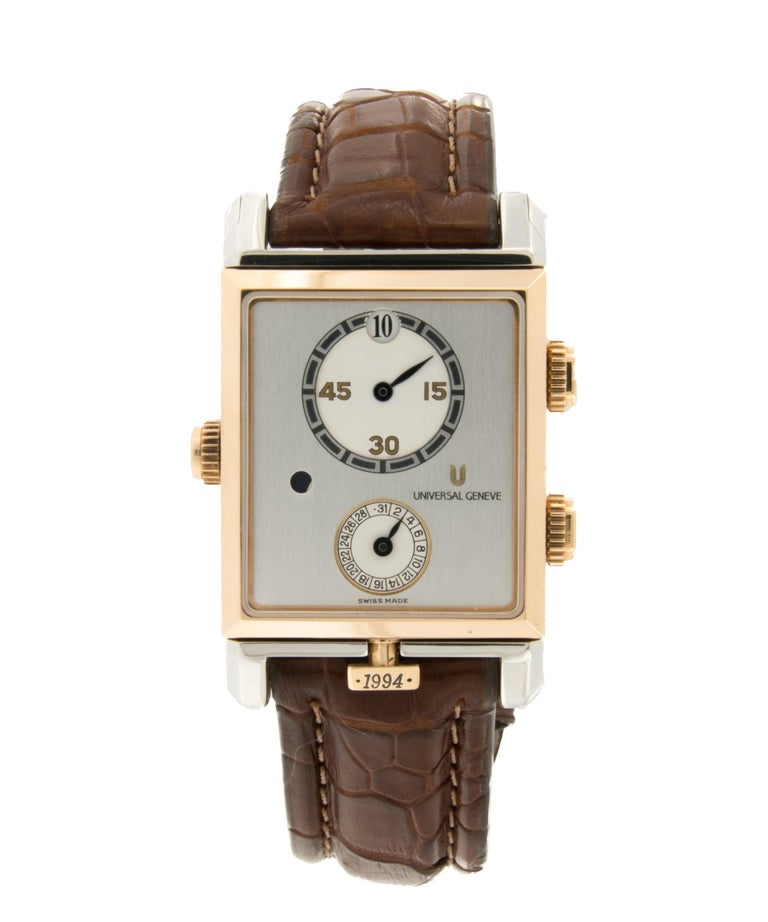 Limited Edition Universal Geneve Golden Janus Gold and Platinum Watch