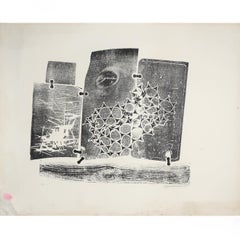 Limited Edition Untitled Woodblock Print by Margaret Wenstrup, 1958