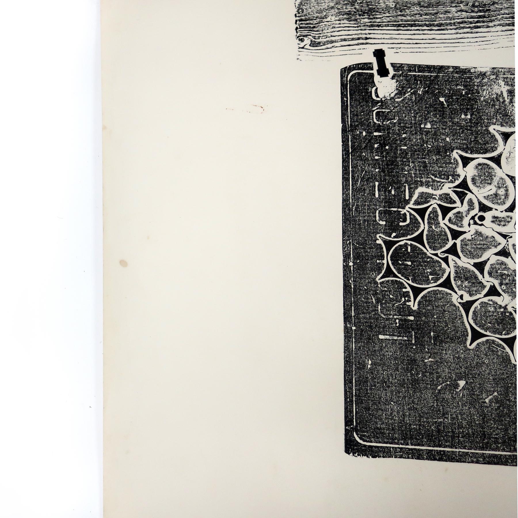 Holzschnittdruck ohne Titel von Margaret Wenstrup, limitierte Auflage, 1958 im Angebot 2