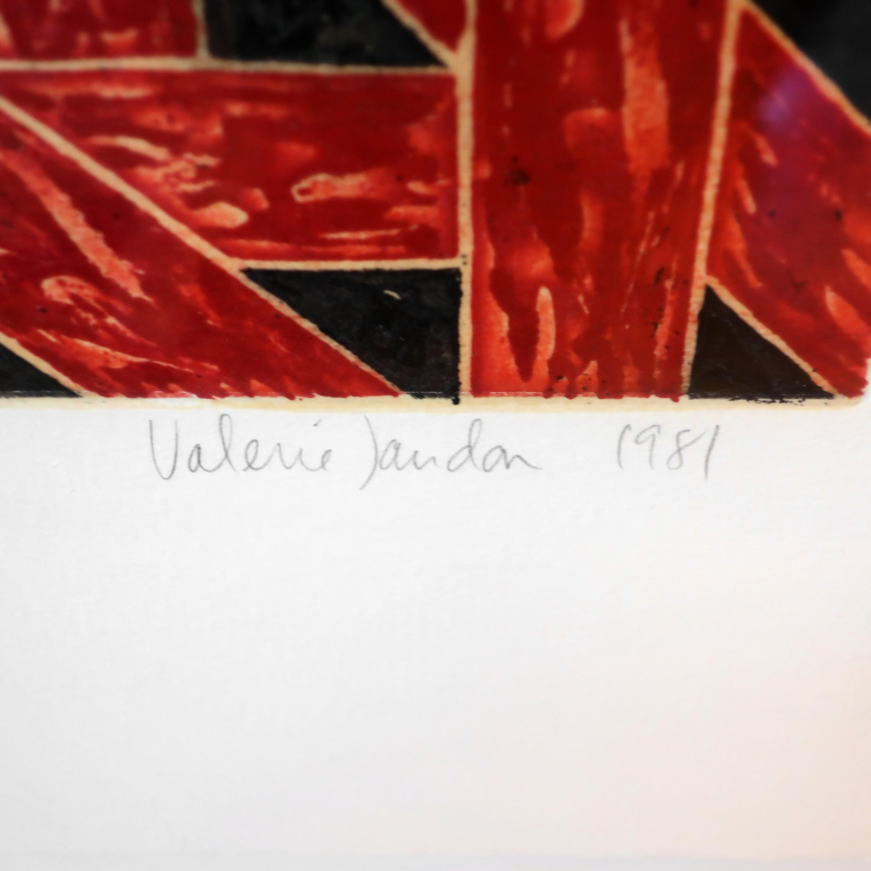 Post-Modern Limited Edition Valerie Jaudon Silkscreen Print, '1981'