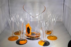 Limited Edition Veuve Clicquot La Grande Dame Ice Bucket and 6 Champagne Flutes